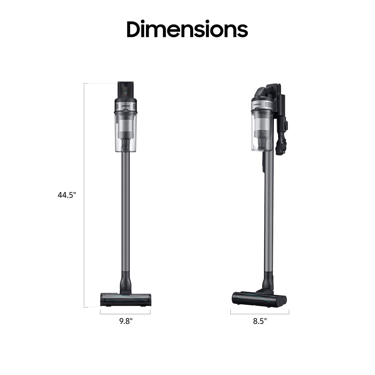 Dimensions: 44.5" 9.8" 8.5"