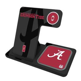 Keyscaper - Alabama Crimson Tide 3-In-1 Wireless Charger - Multicolor