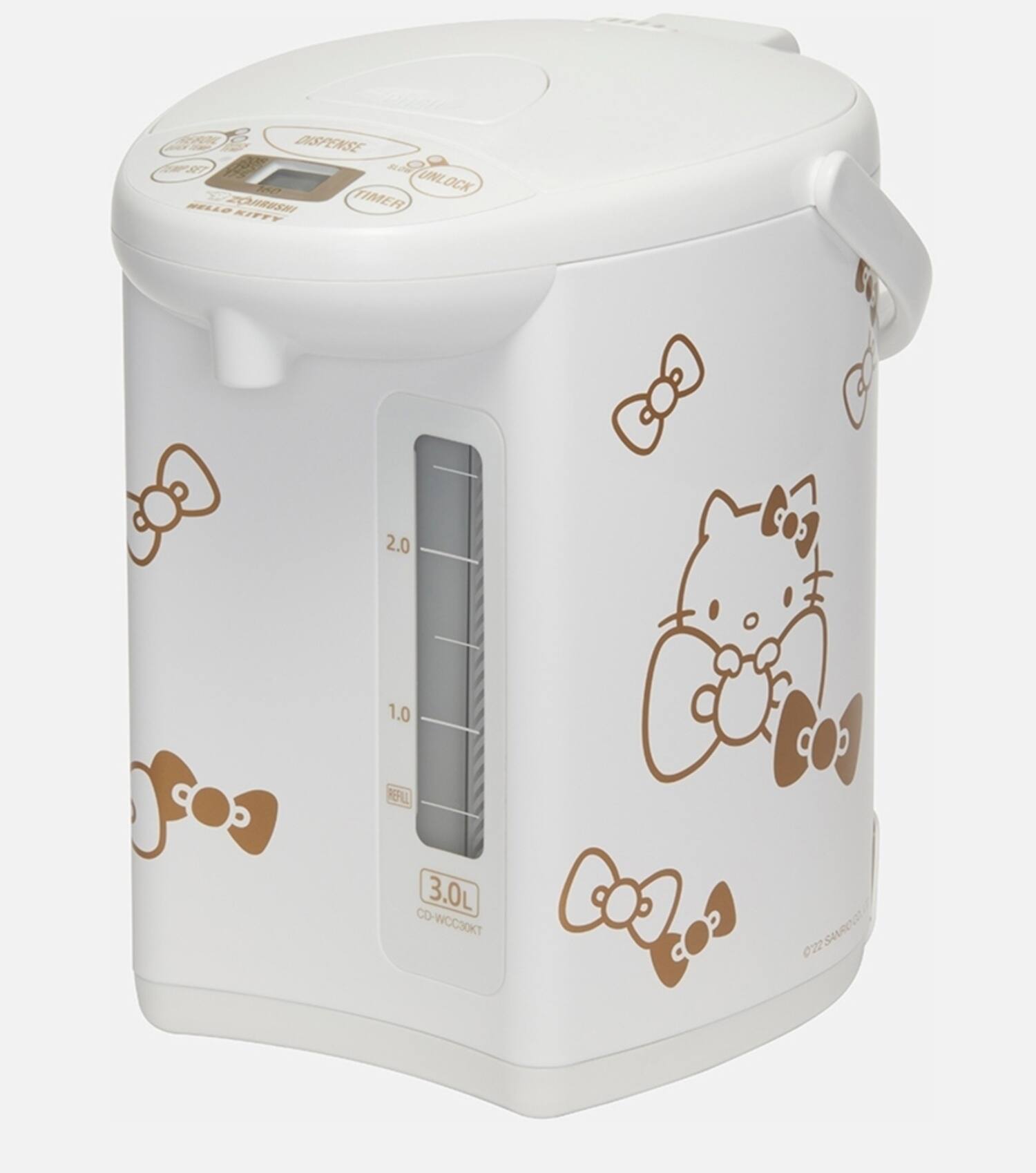 Zojirushi - CD-WCC30KTWA Micom Water Boiler & Warmer, Hello Kitty Collection - White