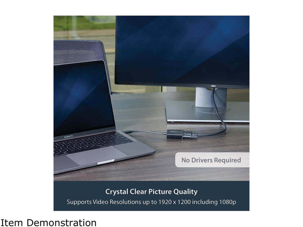 DOLL Mariock PS  
- No Drivers Required  
- Crystal Clear Picture Quality  
- Supports Video Resolutions up to 1920 x 1200 including 1080p  
- Item Demonstration