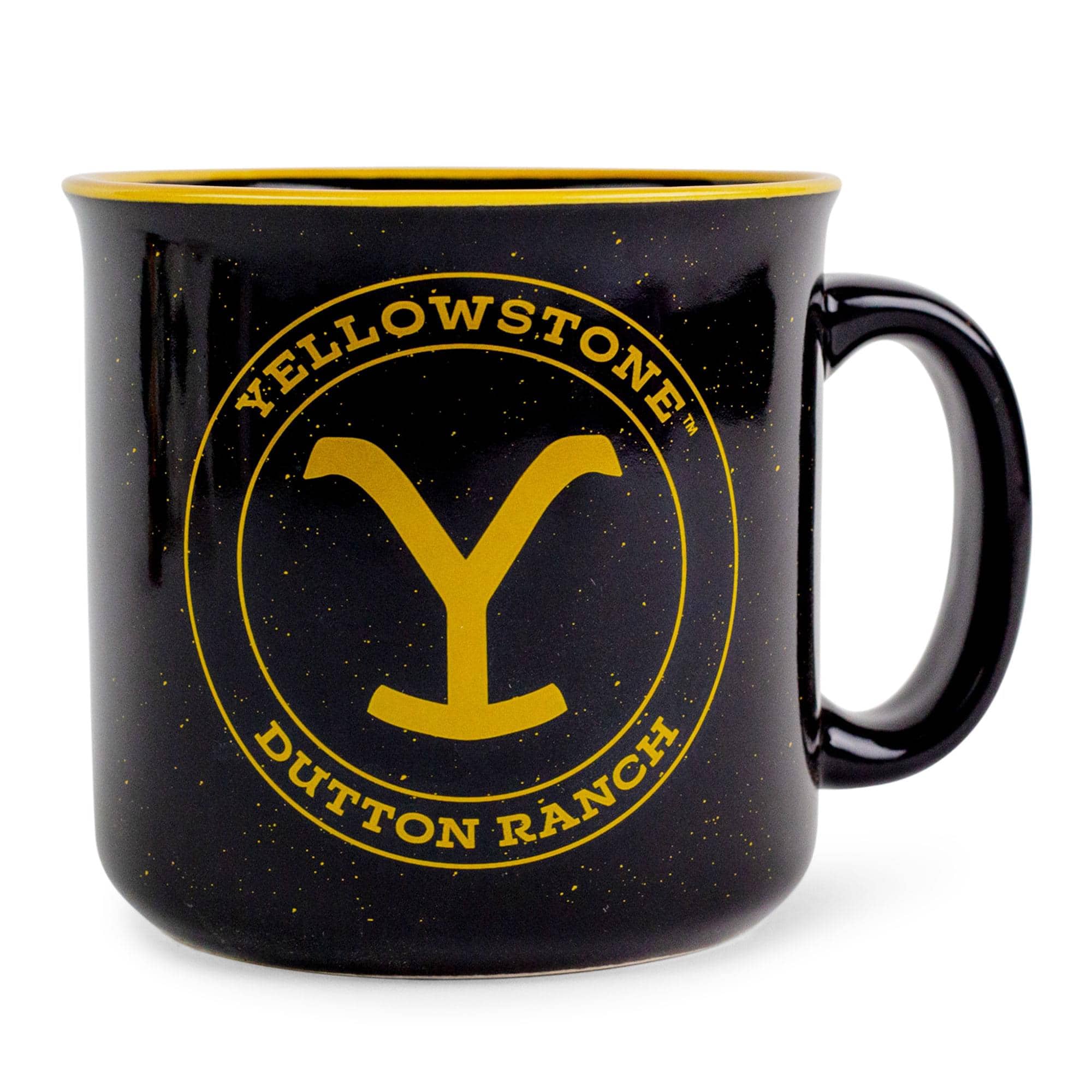 Silver Buffalo - Yellowstone Dutton Ranch Ceramic Camper Mug | Holds 20 Ounces - Black price history on PriceWatchPro