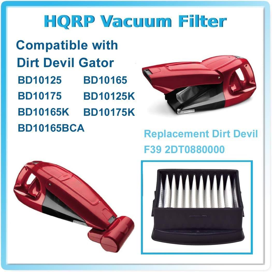 HQRP Vacuum Filter

Compatible with  
Dirt Devil Gator  
BD10125  
BD10165  
BD10175  
BD10125K  
BD10165K  
BD10175K  
BD10165BCA  

Replacement Dirt Devil  
F39 2DT0880000