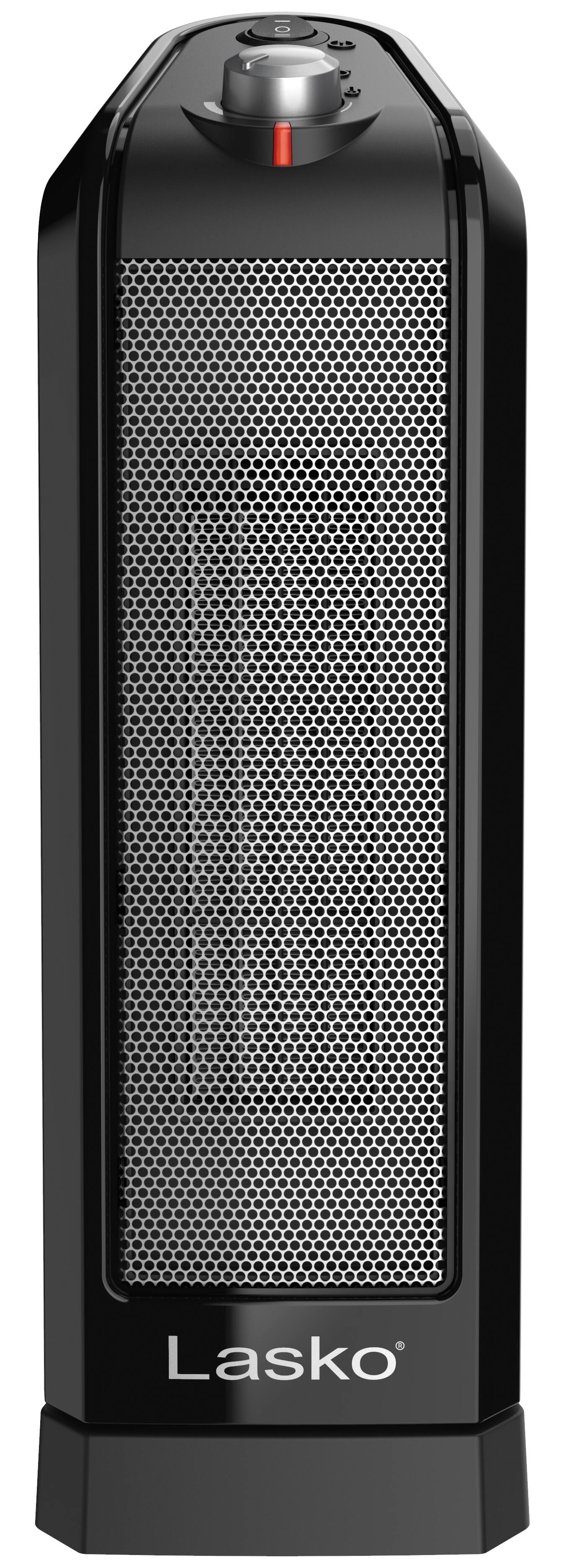 Alt View 5. Lasko - 16 in. 1500-Watt Oscillating Portable Ceramic Tower Space Heater with 2 Heat Settings and Thermostat, CT16450 - Black.