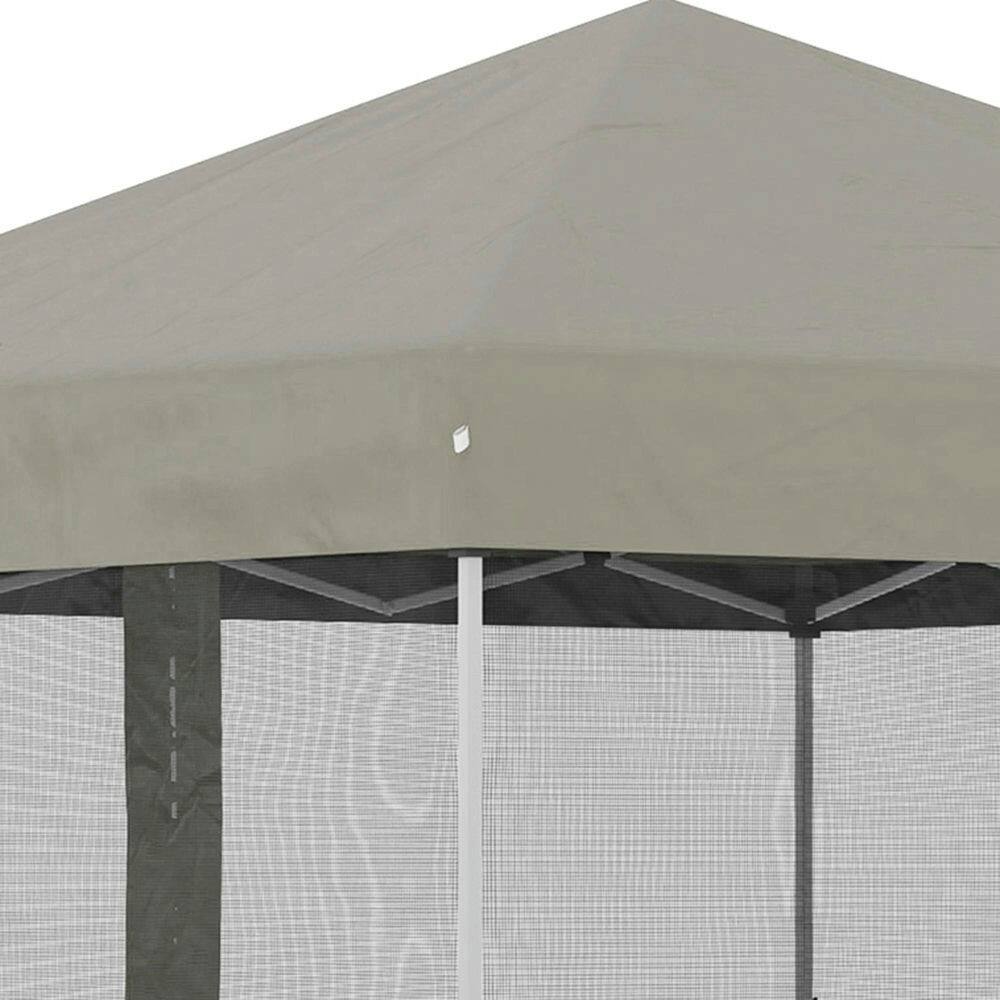 Alt View 4. Spaco - Spaco 10'x10' Pop Up Canopy Tent, Adjustable Height,Wheeled Bag,Screen Room - Beige.