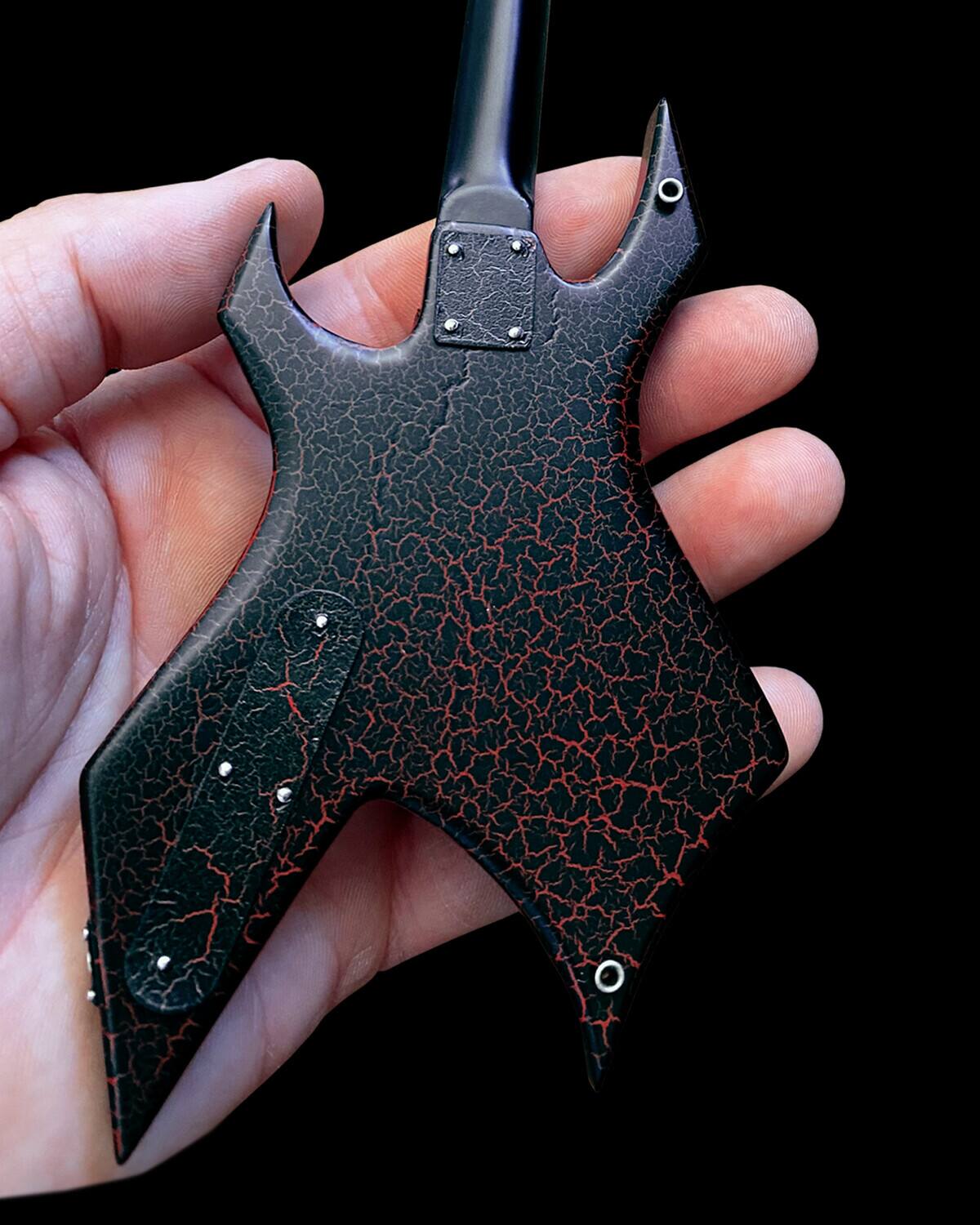 Alt View 4. Axe Heaven - Axe Heaven -Netflix Stranger Things Eddie's Guitar BC Rich NJ Warlock Mini Guitar Replica - Collectibles - Multicolor.