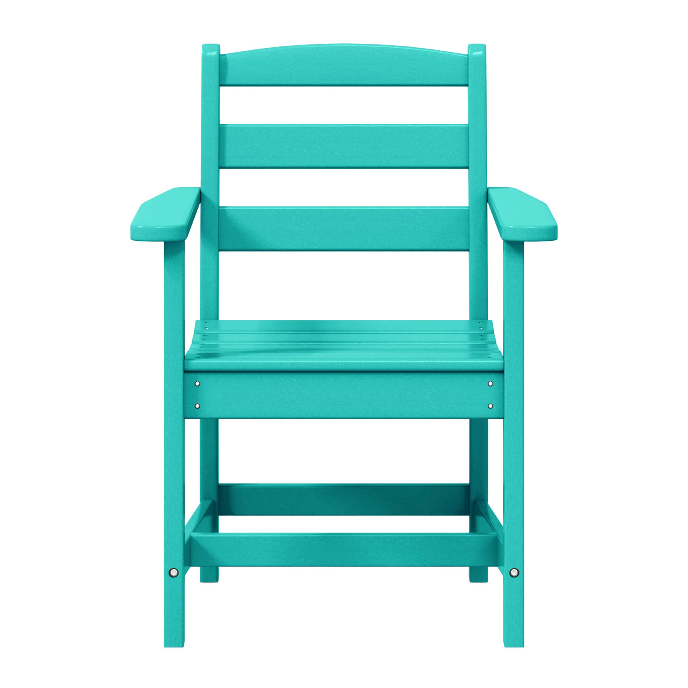 WestinTrends - Ashore Outdoor HDPE Patio Classic Dining Arm Chair - Turquoise