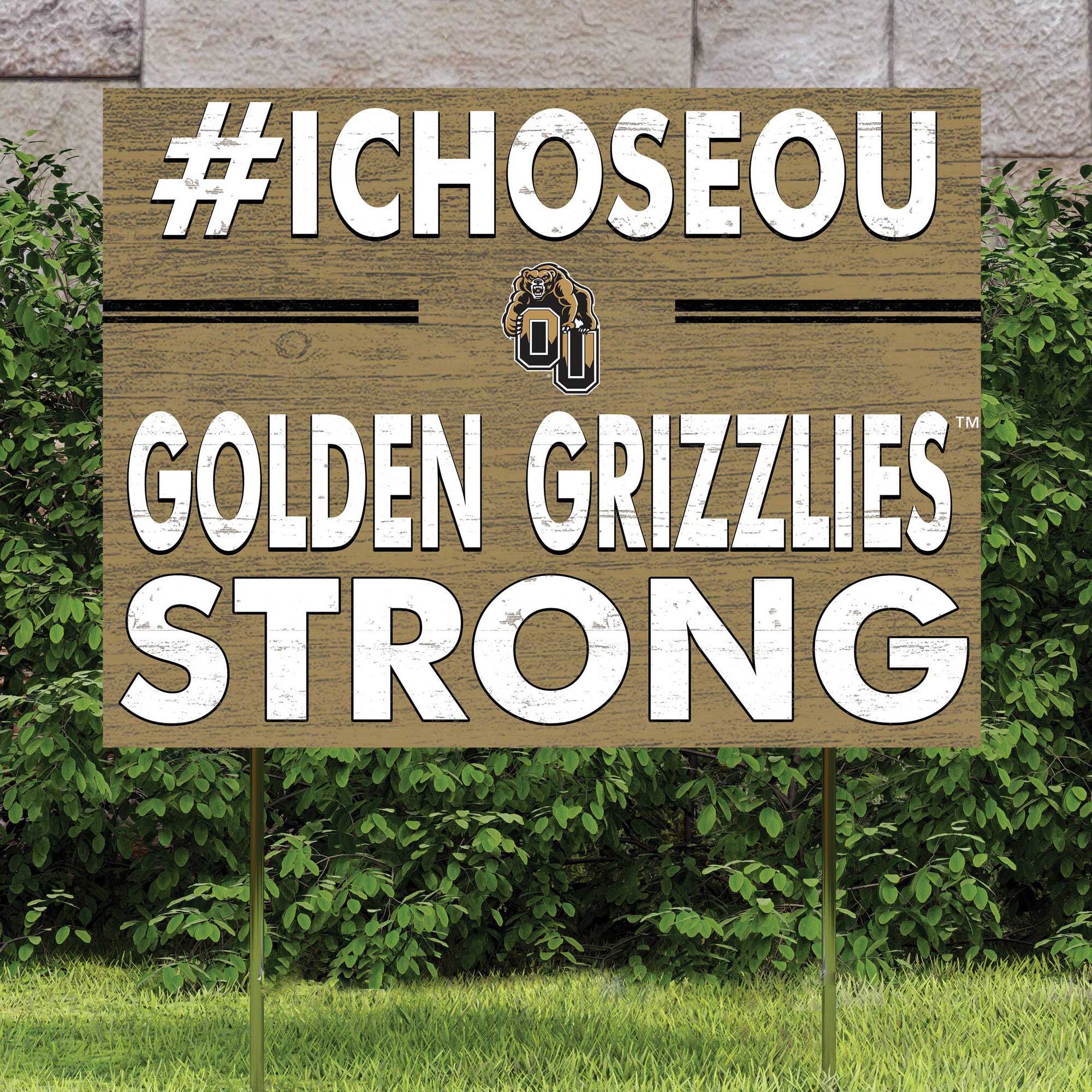 #ICHOOSEOU  
GOLDEN GRIZZLIES  
STRONG