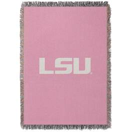 Chad & Jake - LSU Tigers Woven Blanket - Pink