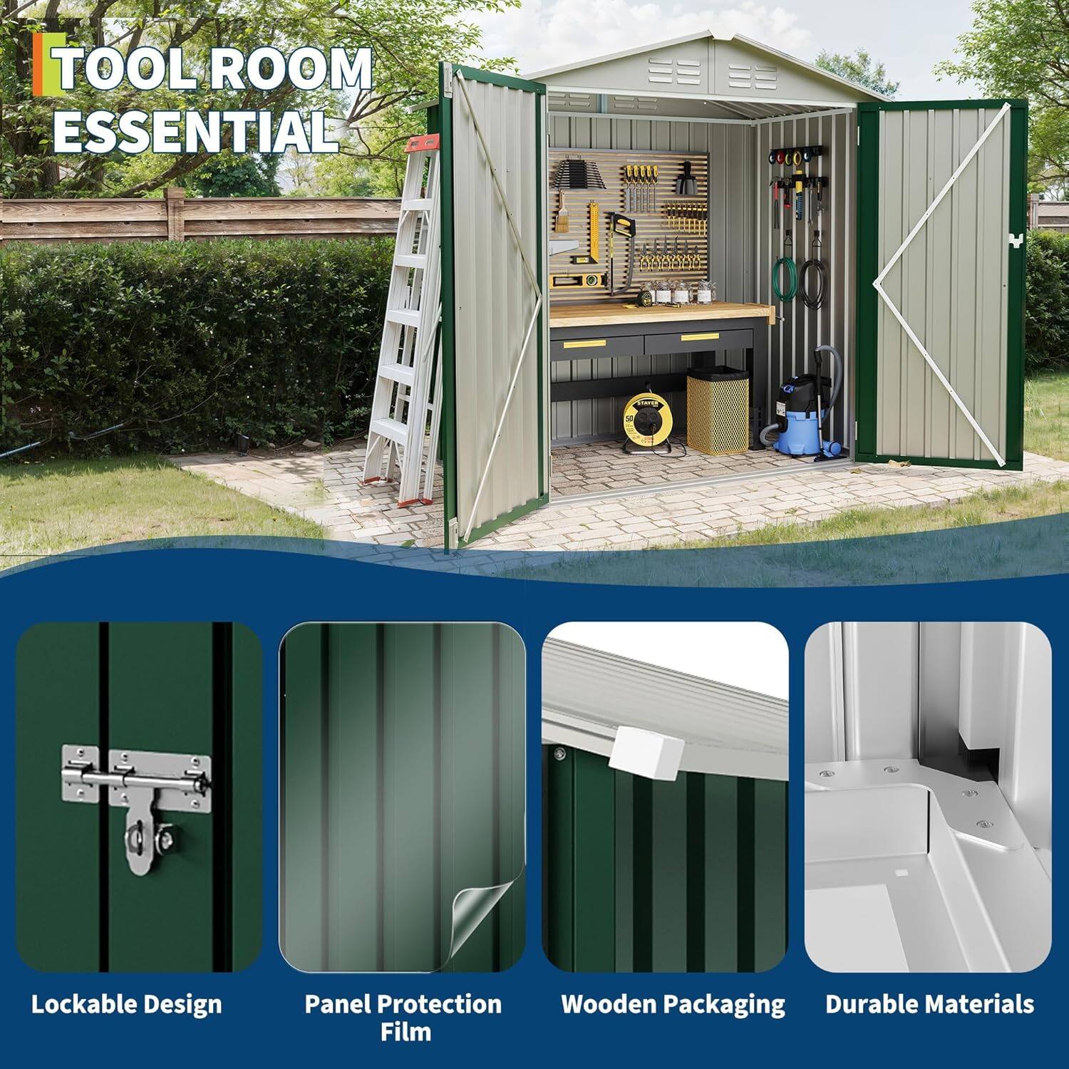 TOOL ROOM ESSENTIAL

- Lockable Design
- Panel Protection Film
- Wooden Packaging
- Durable Materials