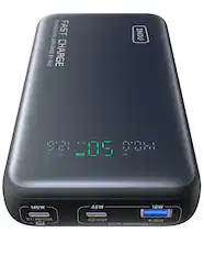 POWERBANK FAST CHARGE BY INIU
INIU
3:21 % 05 00:01
140W
45W
18W
C1: IN/OUT
C2: OUT
A: OUT
C2+A: 24W (Total)