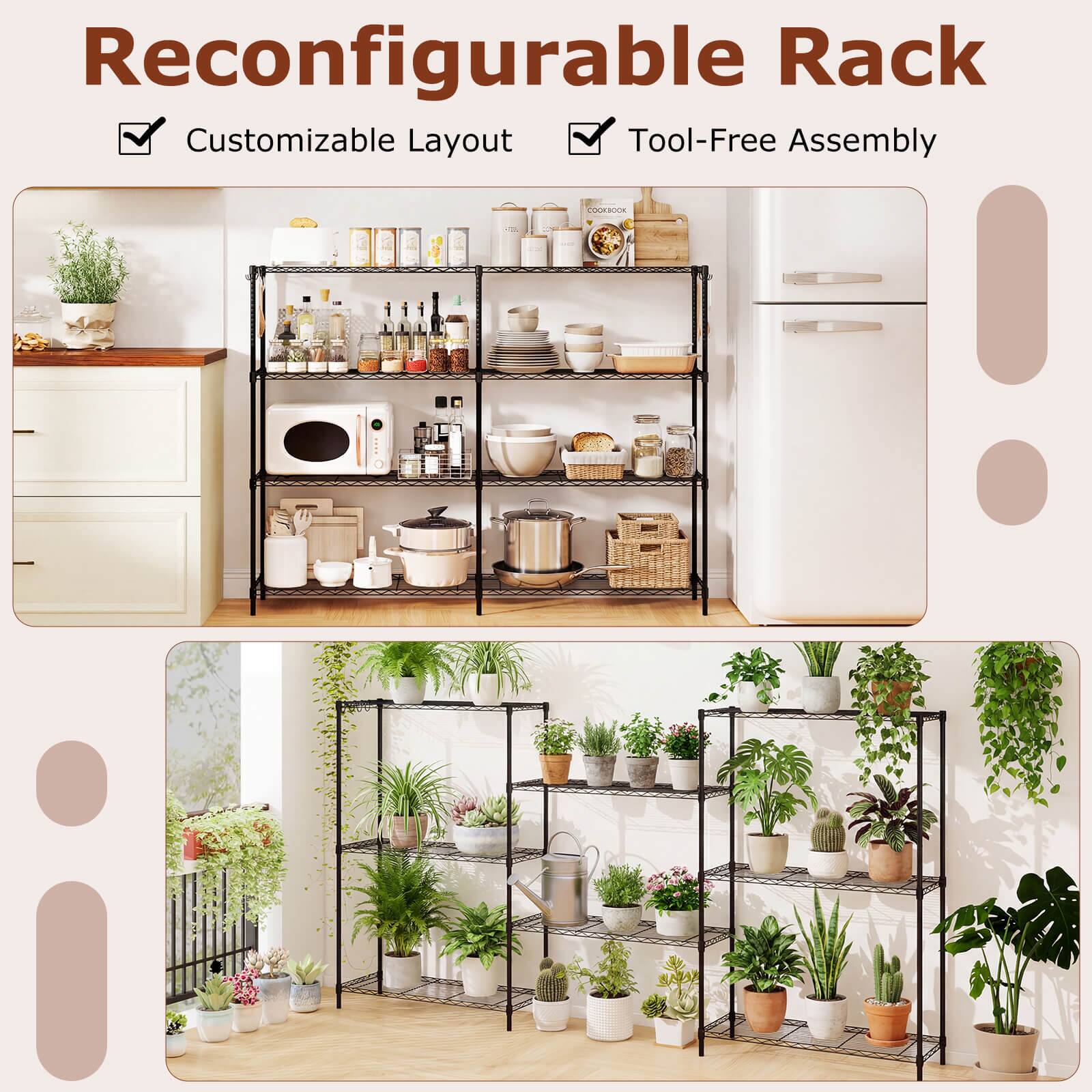 Reconfigurable Rack  
Customizable Layout  
Tool-Free Assembly
