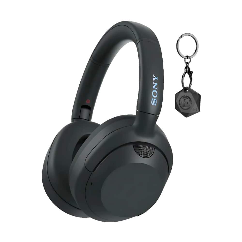 Sony - ULT Noise Cancelling Headphones Bundle with Finder Key Chain - Black
