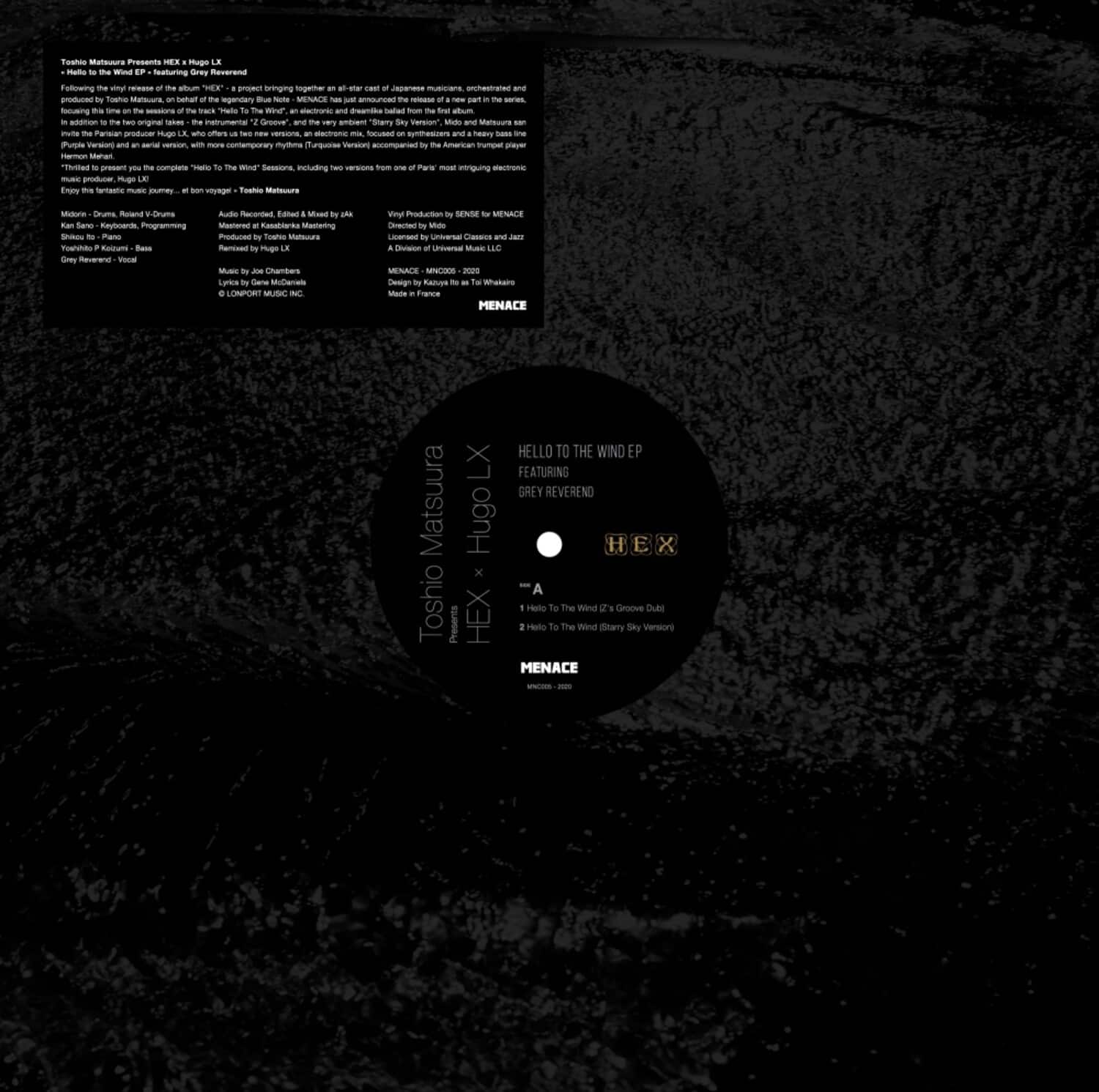 Toshio Matsuura Pres. Hex X Hugo Lx - Hello to the Wind   - VINYL LP price history on PriceWatchPro