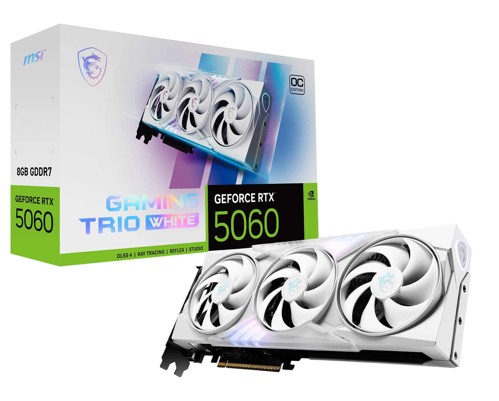 MSI NVIDIA GeForce RTX 5060 8G GAMING TRIO OC 8GB GDDR6 PCI