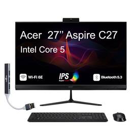 Acer - Aspire C27 All-in-One 27 FHD Display (Core 5 120U, 16GB, 1TB SSD, Integrated Graphics, Win 11 Pro) w/USB Hub
