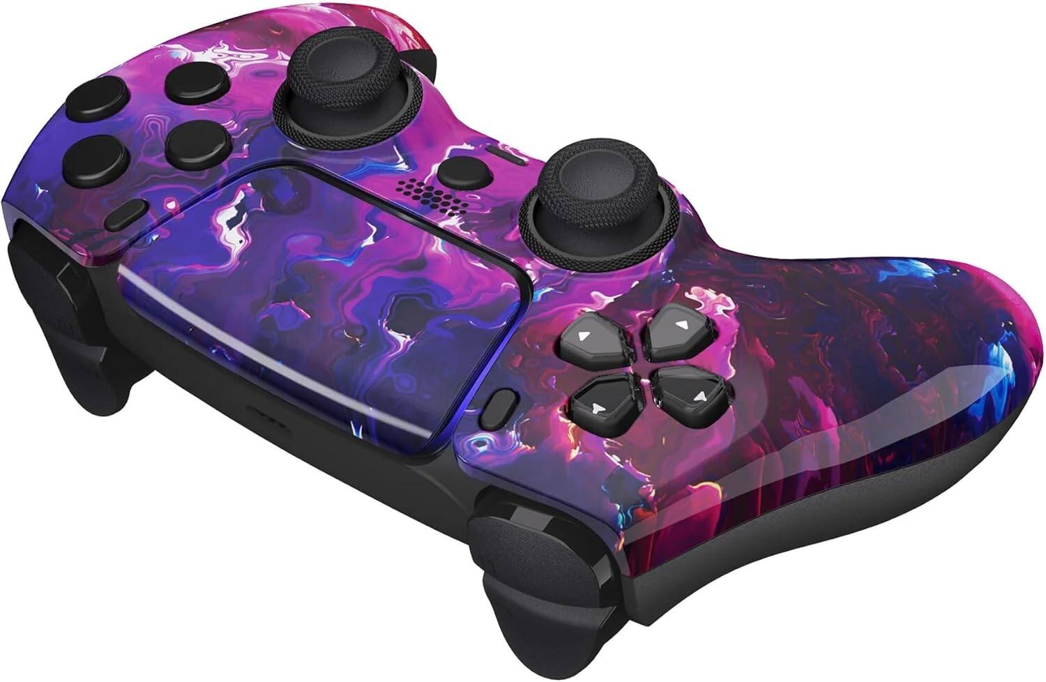 Back. Custom Controllerzz - Custom Wireless Controller for PS5 - Purple Magma.