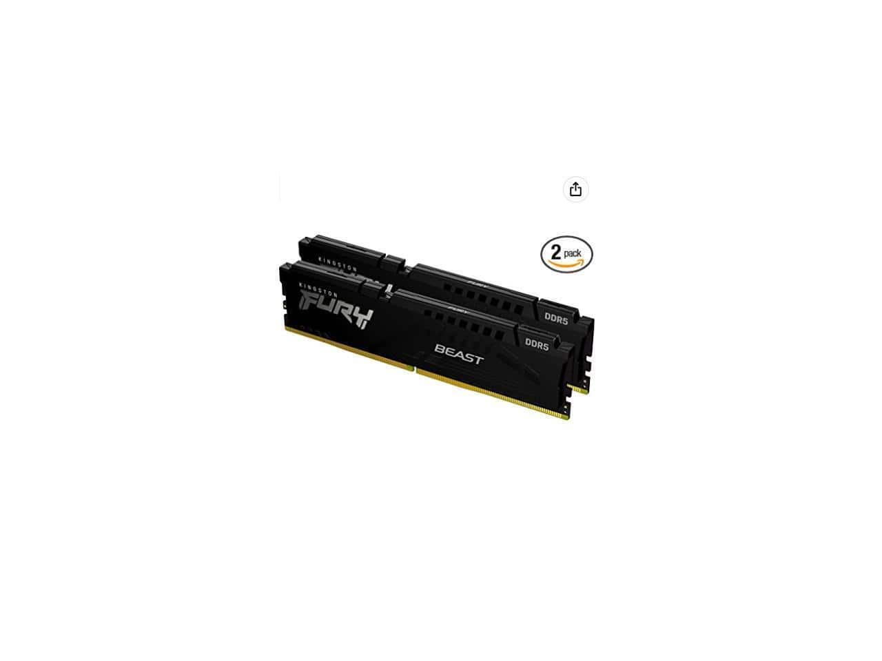 Kingston FURY Beast 16GB (2 x 8GB) 288 Pin PC RAM DDR5 5600 (PC5