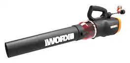 WORX - 12 Amp TURBINE 110 MPh 600 CFM Electric Leaf Blower - Black
