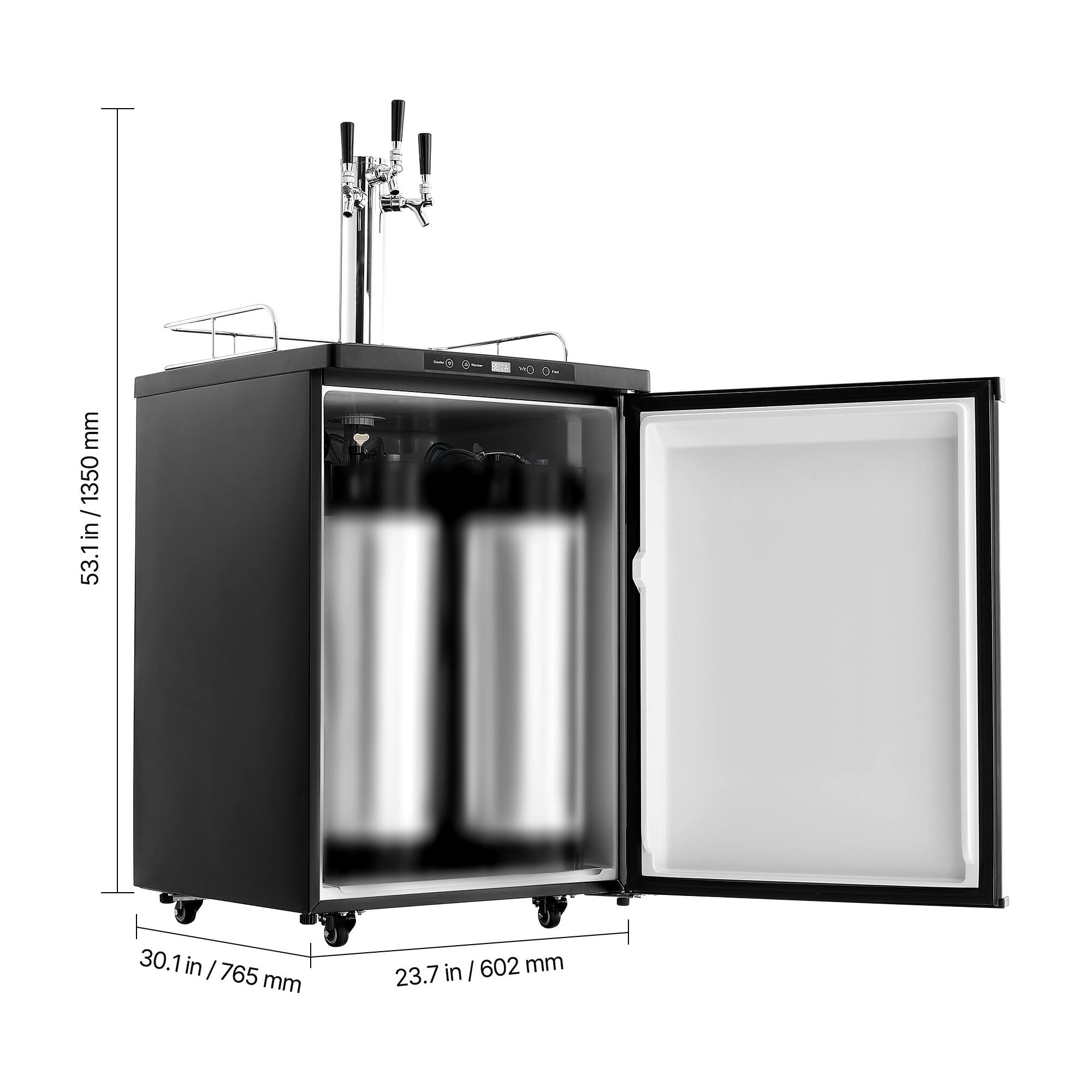 53.1 in / 1350 mm  
30.1 in / 765 mm  
23.7 in / 602 mm
