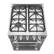 Alt View 11. Forno Appliances - 24 in. Wide 4 burner Breno 2.3 Cu. Ft. Freestanding Gas Convection Range with Storage Drawer - Silver.