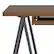Alt View 15. Simpli Home - Sawhorse industrial 50 inch wide solid walnut wood and metal small desk - Walnut.