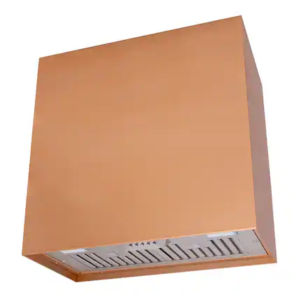 Front. Akicon - Akicon 30-in 600-CFM Ducted Copper Wall-Mounted Range Hood with Charcoal Filter - Copper.