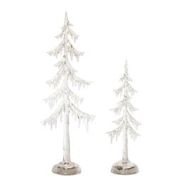 BreeBe - LED Acrylic Dripping Pine Tree (Set of 2) - Clear