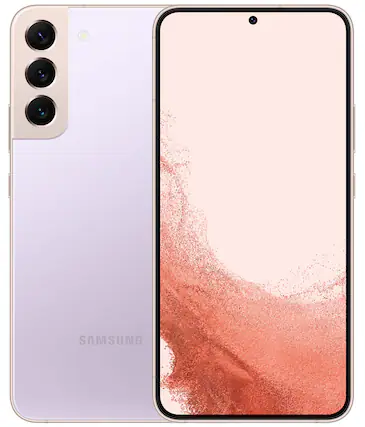 Front. Samsung - Pre-Owned Excellent Galaxy S22 5G 128GB (Unlocked) - Violet.