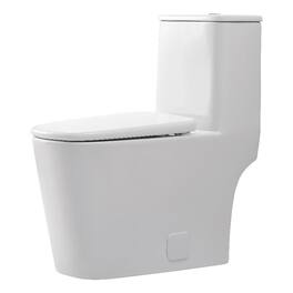 Elegant Kitchen and Bath - Winslet One-piece floor Square Toilet 27x14x31 - White