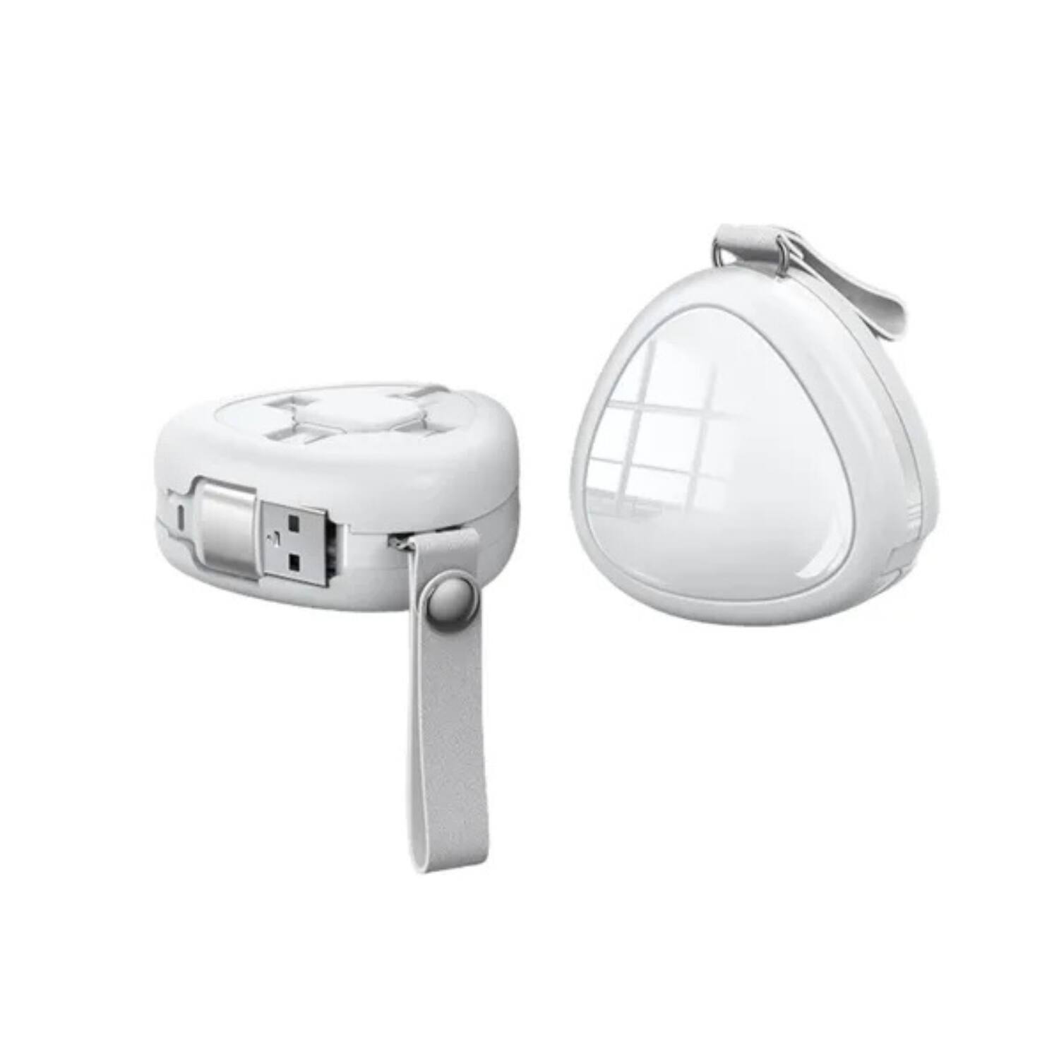 Front. Stock Preferred - 3-in-1 Retractable Fast Charging Cable - White.