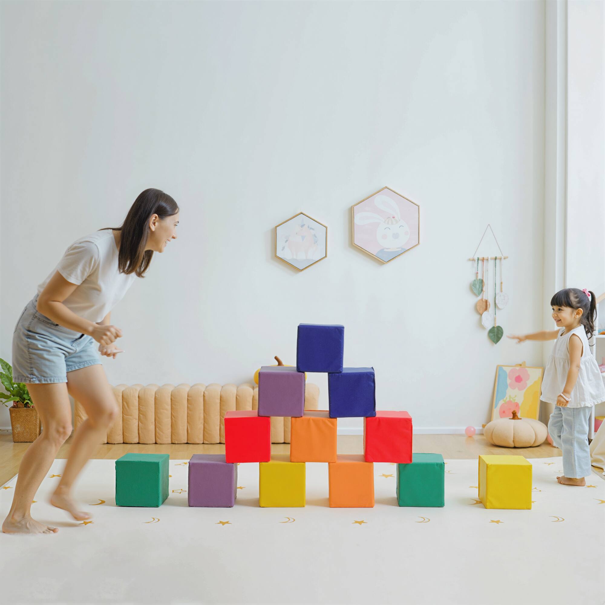 Alt View 7. Soozier - Piece Soft Play Blocks Soft Foam Toy for Toddler.