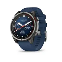 Garmin - quatix 8 AMOLED Marine GPS Smartwatch 47mm Fiber-reinforced polymer - Titanium - (2025) - Front_Zoom