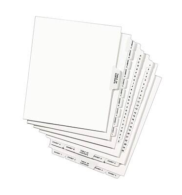 Alt View 5. Avery - Premium Collated Legal Paper Dividers, 1-25 & Table of Content Tabs, Style, Letter Size, Bottom Tab - White.