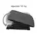 Alt View 13. Mind Reader - Foot Rest, Under Desk at Work, Ergonomic, Height Adjustable, Office, Plastic, 17.5"L x 13.5"W x 3.5"H - Black.