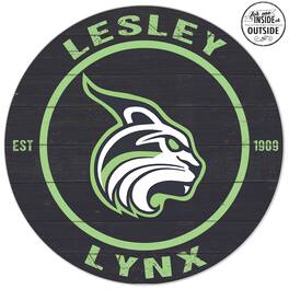 Jardine - Lesley Lynx 20'' x 20'' Indoor/Outdoor Team Color Circle Sign - Green