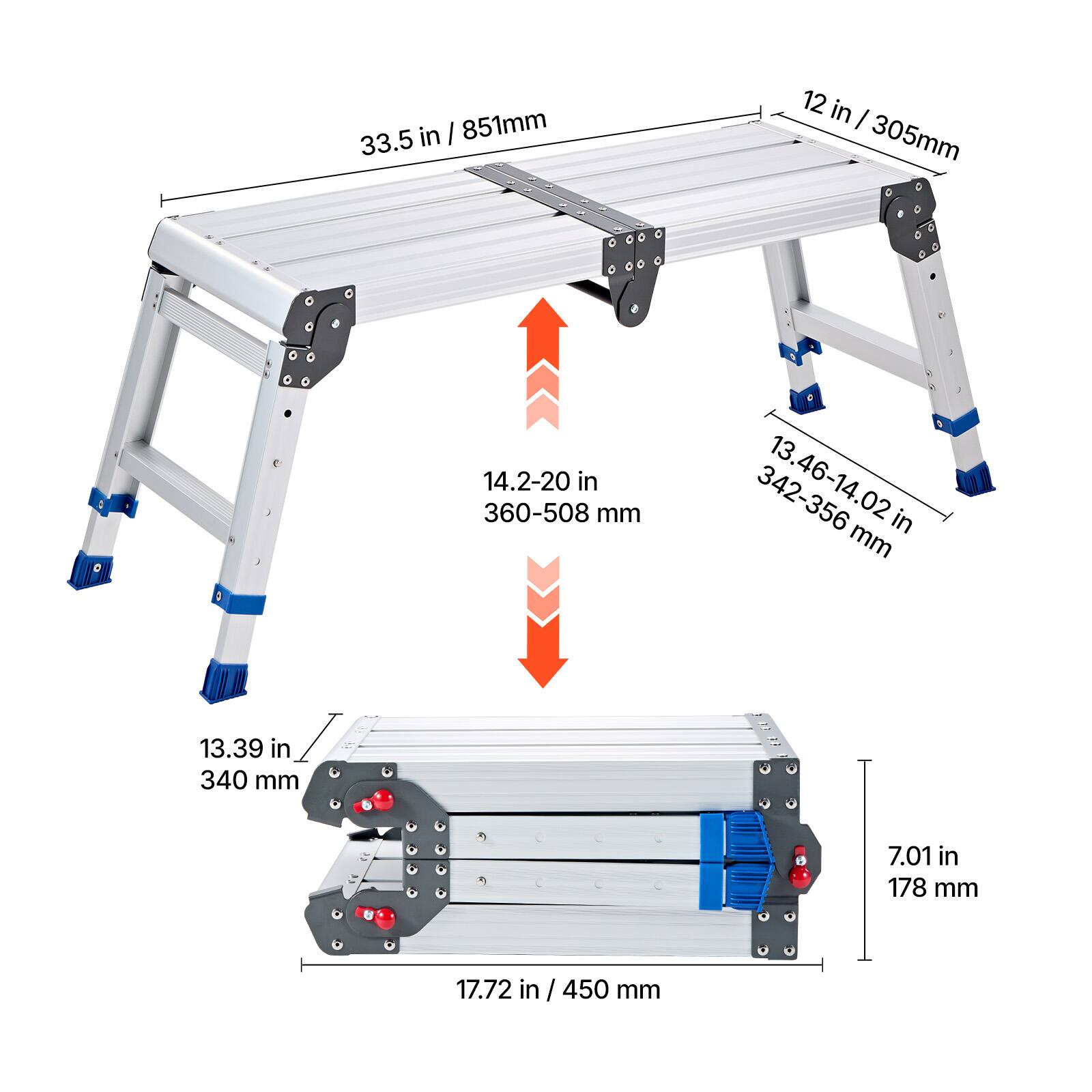 33.5 in / 851mm  
12 in / 305mm  
14.2-20 in / 360-508 mm  
13.46-14.02 in / 342-356 mm  
13.39 in / 340 mm  
7.01 in / 178 mm  
17.72 in / 450 mm