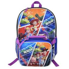 Disney - Toy Story 16" Shoulder Backpack for School with Rectangular Lunch Bag - Blue