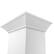 Alt View 12. ZLINE - ZLINE 48 in. Wooden Wall Mount Range Hood (KBWW-48) - Smooth Bright White Finish.