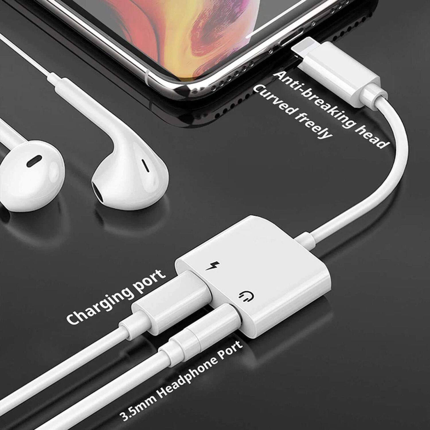 - Curved freely
- Anti-breaking head
- Charging port
- 3.5mm Headphone Port