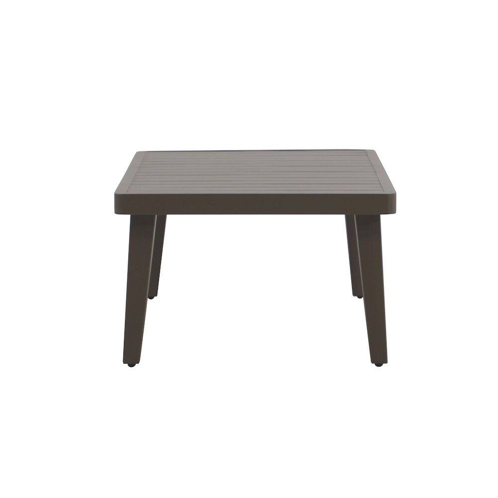 Alt View 2. New Classic Furniture - Genova Metal Patio Coffee Table in Brown - Brown.