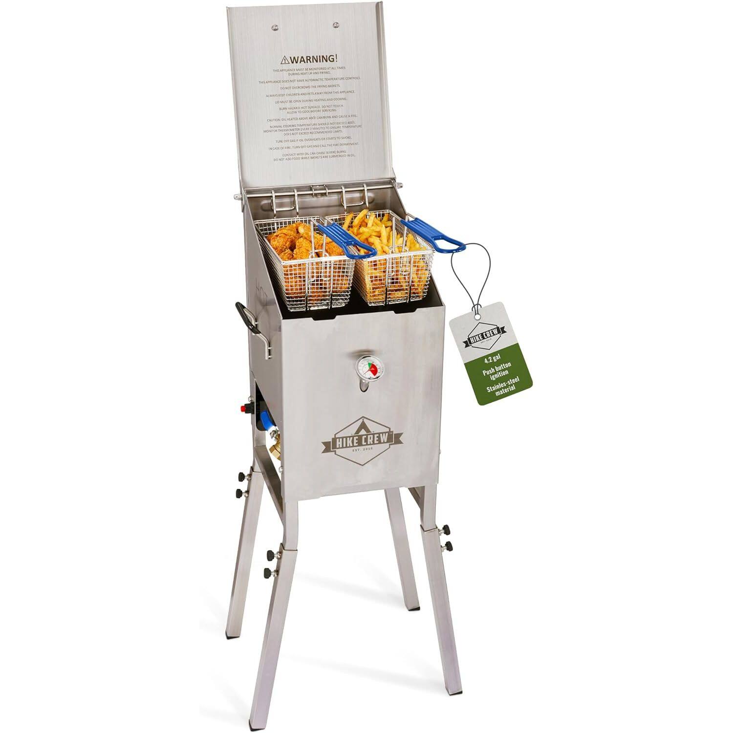 WARNING!  
BFEH BIRE 4.2 p  
Pasta Basket  
Stainless-steel material  
HIKE CREW