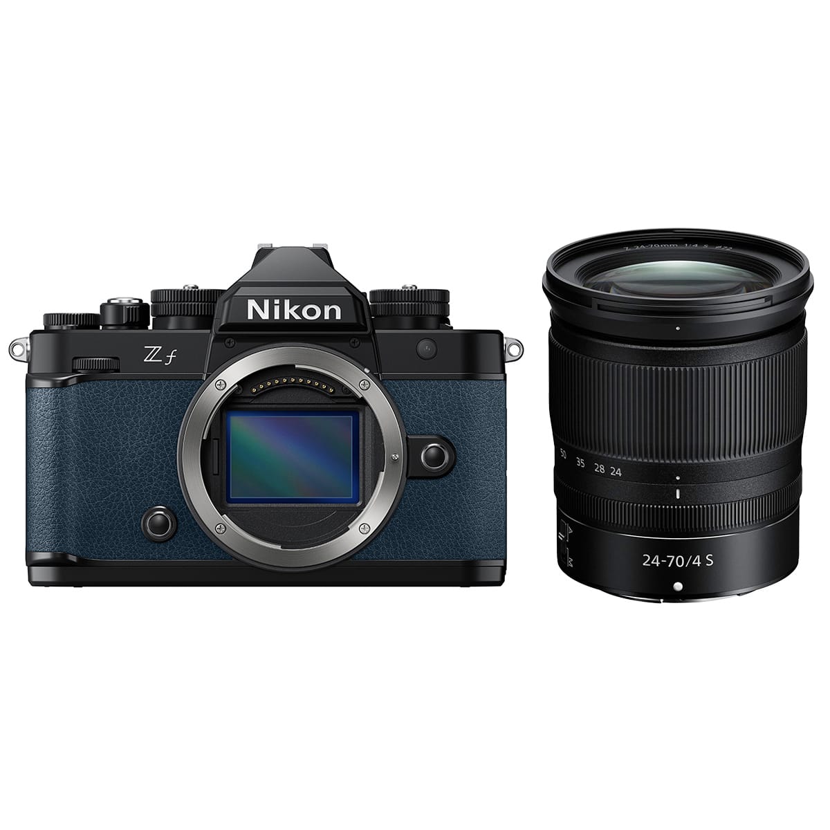 Nikon Zoom-NIKKOR・C Auto G0409-54-4p Bundle Nikon Z f Mirrorless Camera, Blue with NIKKOR Z 24 70mm f/4