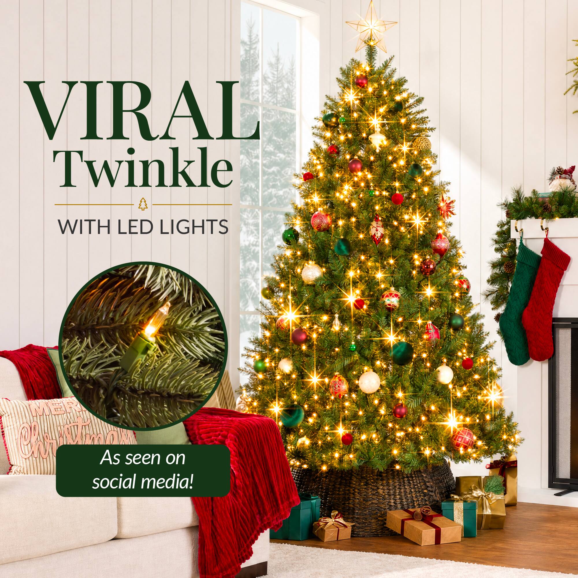 VIRAL Twinkle  
WITH LED LIGHTS  
As seen on social media!