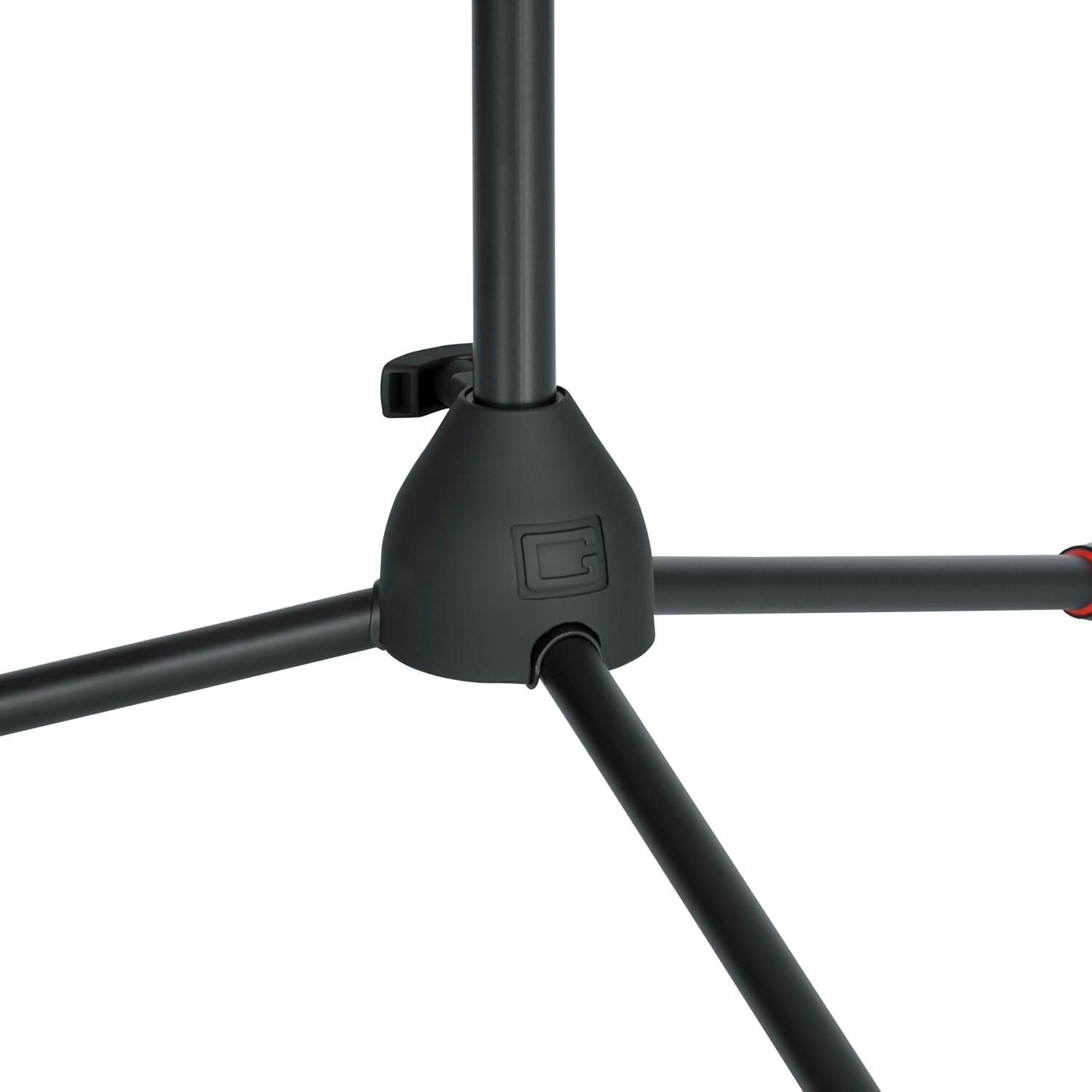 Angle. Gator Frameworks - Tripod Microphone Stand with Soft Grip Twist Clutch, Adjustable Height, Collapsible Tripod Base and Cable Management - Black.