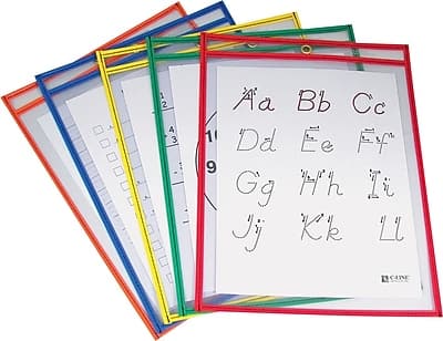 "C-line - 9 x 12"" Reusable Dry Erase Pockets , 25/pack - Prime Colors" price history on PriceWatchPro