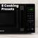 8 Cooking Presets
11:00
Popcorn Potato Pizza Frozen Fresh Beverage Vegetable Vegetable Meat Reheat Bread Power Defrost Kitchen Timer
Express Cook 1 2 3 4 5 6 7 8 9
STOP Cancel 0 START
ERWARE
