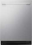 LG - FlushFit 24-in Top Control Smart Built-In Stainless Steel Tub Dishwasher with 3rd Rack, 1 Hour Wash and Dry, 39dBA - Stainless Steel