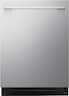 LG - FlushFit 24-in Top Control Smart Built-In Stainless Steel Tub Dishwasher with 3rd Rack, 1 Hour Wash and Dry, 39dBA - Stainless Steel