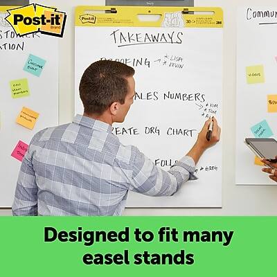**Post-it Super Sticky Note Station**

**TAKEAWAYS**
- PROOFING
  - LISTEN
  - REVIEW
- SALES NUMBERS
  - TRACK
  - REVIEW
- CREATE ORG CHART
  - FOLLOW
  - REVIEW

**COMMUNICATION**
- Customer Service
- Sales
- Marketing
- Operations

**Designed to fit many easel stands**