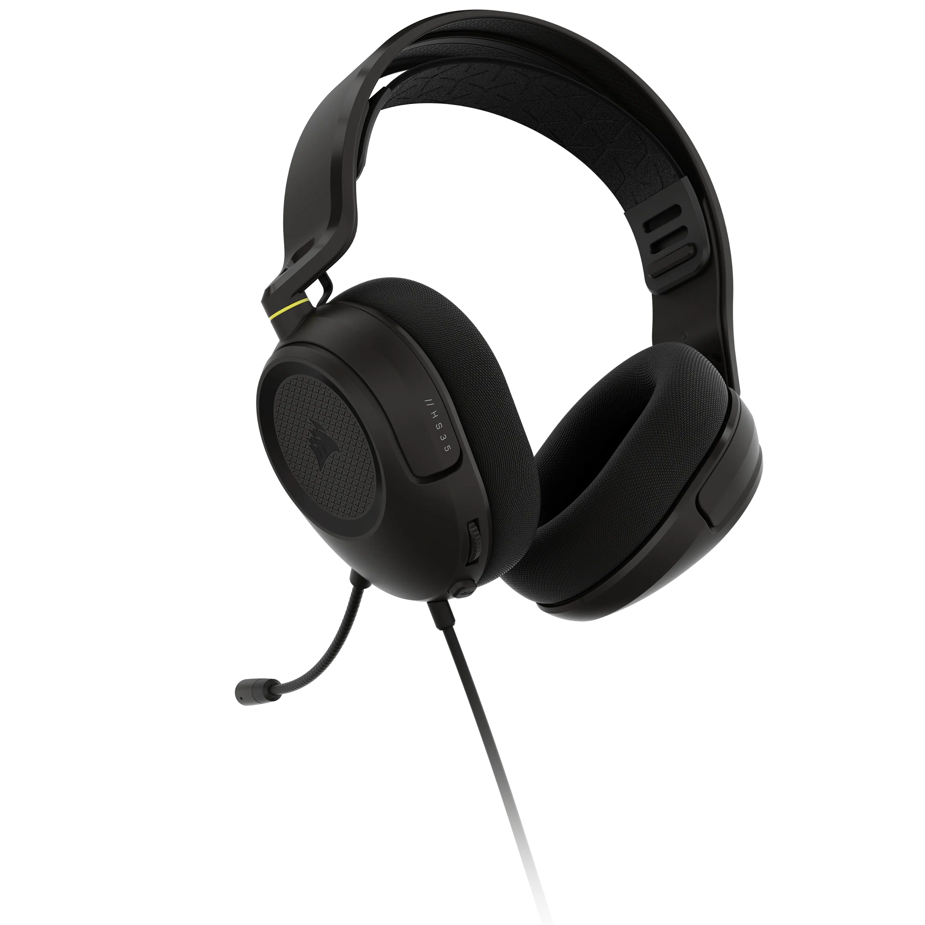 Alt View 6. CORSAIR - HS35 v3 Wired Over-the-Ear Gaming Headset for PC,Xbox One,Xbox Series X|S,PS5,PS4, Nintendo Switch and Mobile - Carbon.